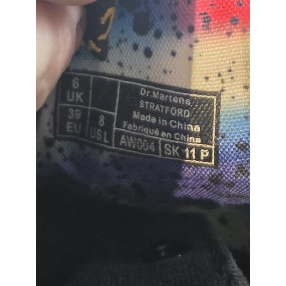 Dr Doc Martens Stratford Canvas Womens Combat Boots Size 8 Canvas black 9-Eye - Picture 12 of 12